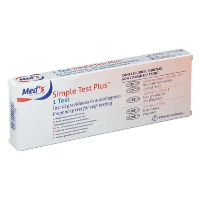 TEST GRAVIDANZA MEDS 1 PEZZO TEST GRAVIDANZA MEDS 1 PEZZO