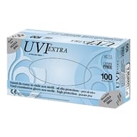 GUANTO IN CLORURO DI POLIVINILE SUPERFICIE LISCIA PRIVO DI TALCO 100 PEZZI ARTICOLO UVIPW 6