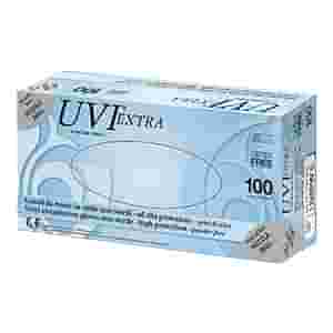GUANTO IN CLORURO DI POLIVINILE SUPERFICIE LISCIA PRIVO DI TALCO 100 PEZZI ARTICOLO UVIPW 6