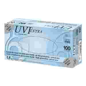 GUANTO IN CLORURO DI POLIVINILE SUPERFICIE LISCIA PRIVO DI TALCO 100 PEZZI ARTICOLO UVIPW 9