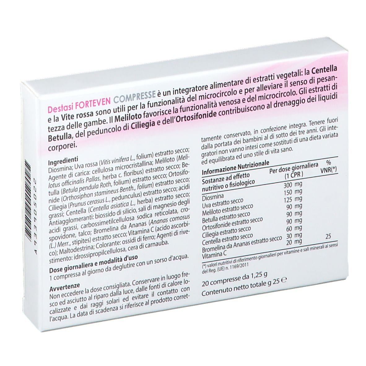 DESTASI FORTE VEN 20 COMPRESSE