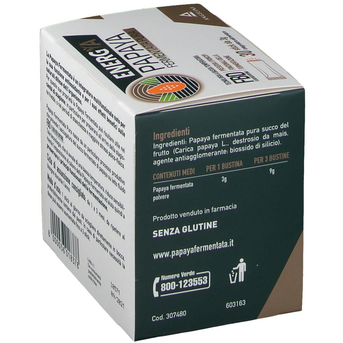 BODY SPRING PAPAYA FERMENTATA PURA 30 BUSTINE