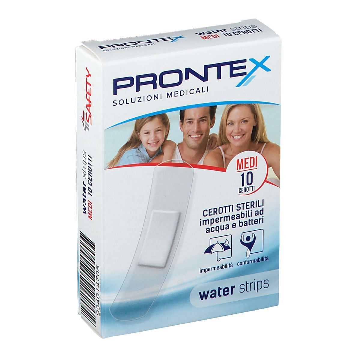 Cerotto Prontex Water Strips Medio 10 Pezzi