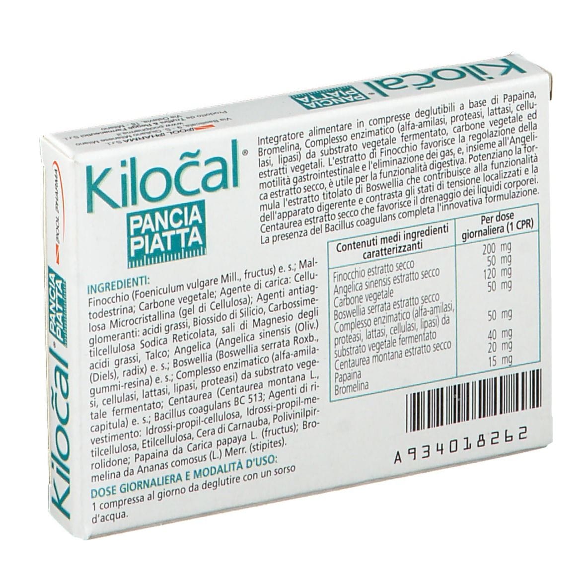 KILOCAL PANCIA PIATTA 15 COMPRESSE