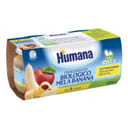 HUMANA OMOGENEIZZATO MELA/BANANA BIO 2 VASETTI 100 G