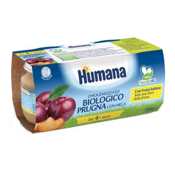 HUMANA OMOGENEIZZATO PRUGNA BIO 2 VASETTI 100 G