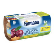 HUMANA OMOGENEIZZATO PRUGNA BIO 2 VASETTI 100 G