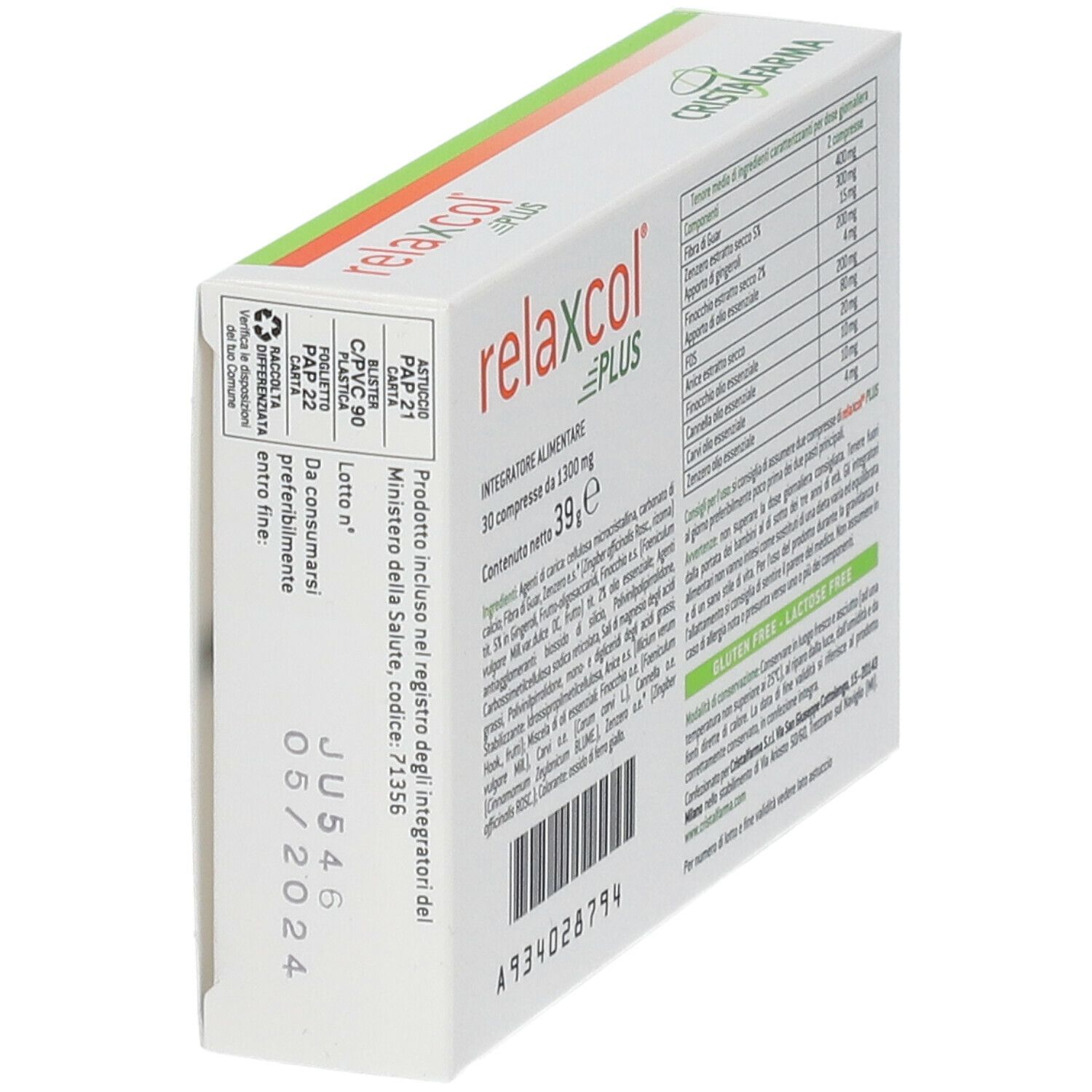 RELAXCOL PLUS 30 COMPRESSE