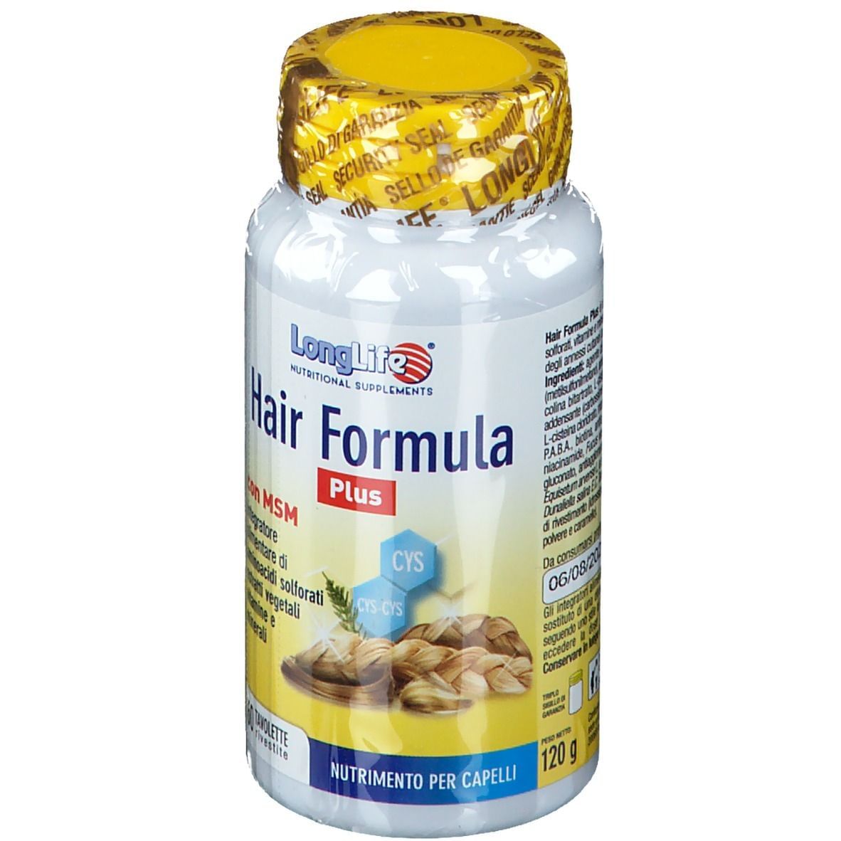 LONGLIFE HAIR FORMULA PLUS 60 TAVOLETTE