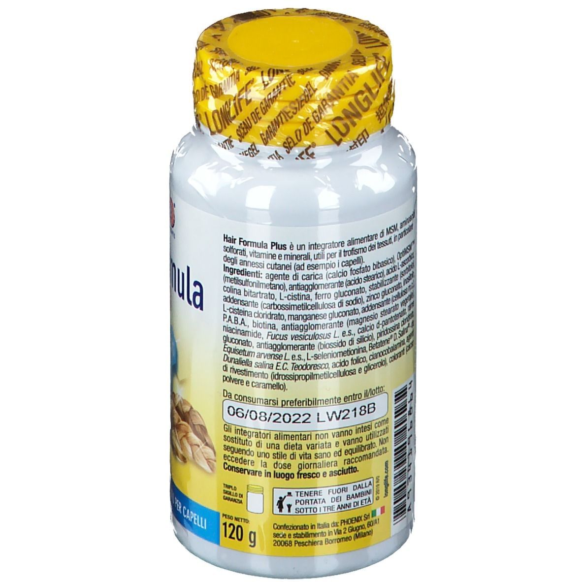 LONGLIFE HAIR FORMULA PLUS 60 TAVOLETTE