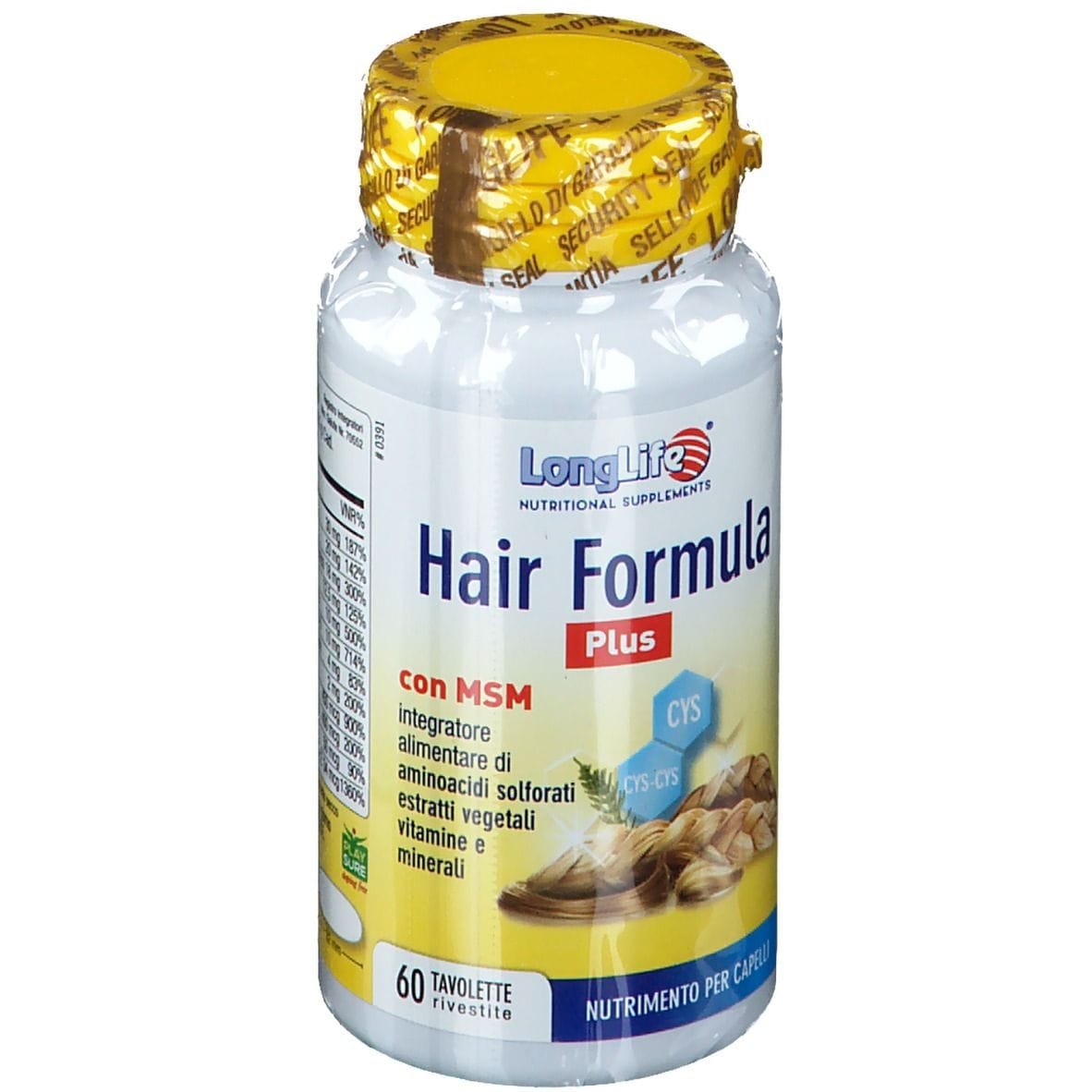 LONGLIFE HAIR FORMULA PLUS 60 TAVOLETTE