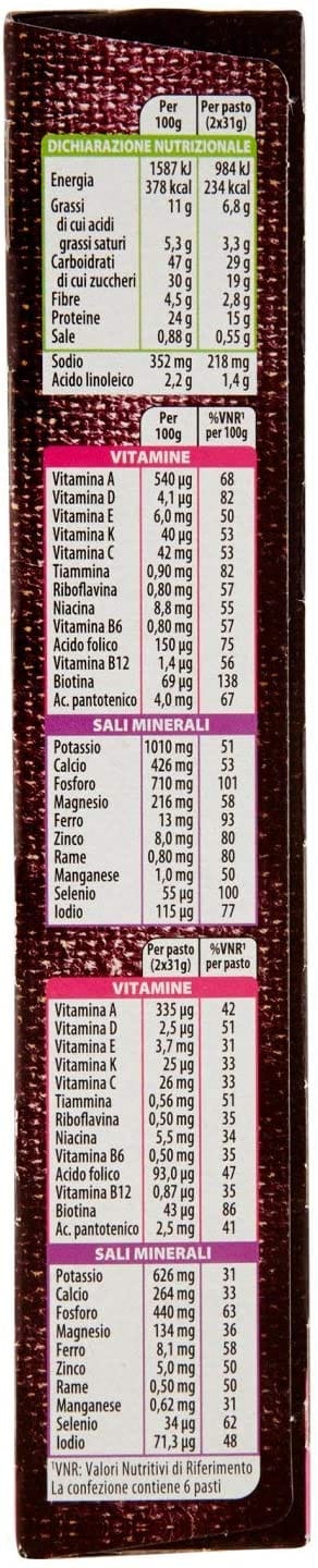 PESOFORMA BARRETTE CUORE MANDORLA 372 G