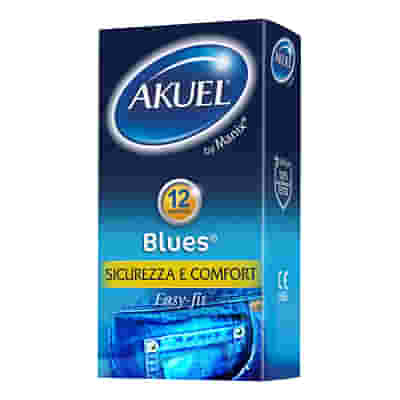 PROFILATTICO ANSELL AKUEL MANIX BLUES B 12 PEZZI