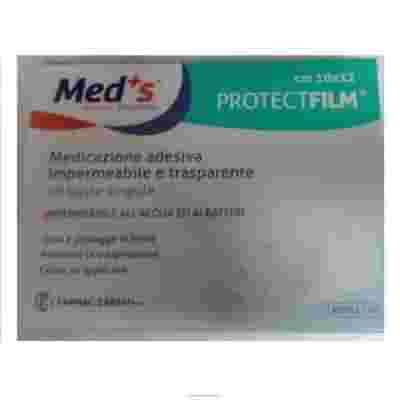 MEDS PROTECT FILM MEDICAZIONE POLIURETANO IMPERMEABILE ADESIVA 10X12CM 10 PEZZI