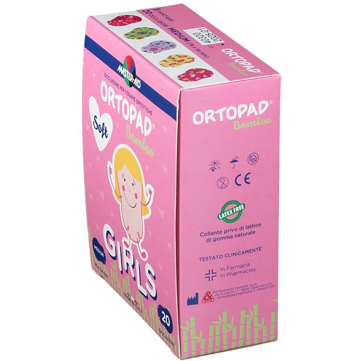CEROTTO OCULARE PER ORTOTTICA ORTOPAD SOFT GIRLS M 20 PEZZI