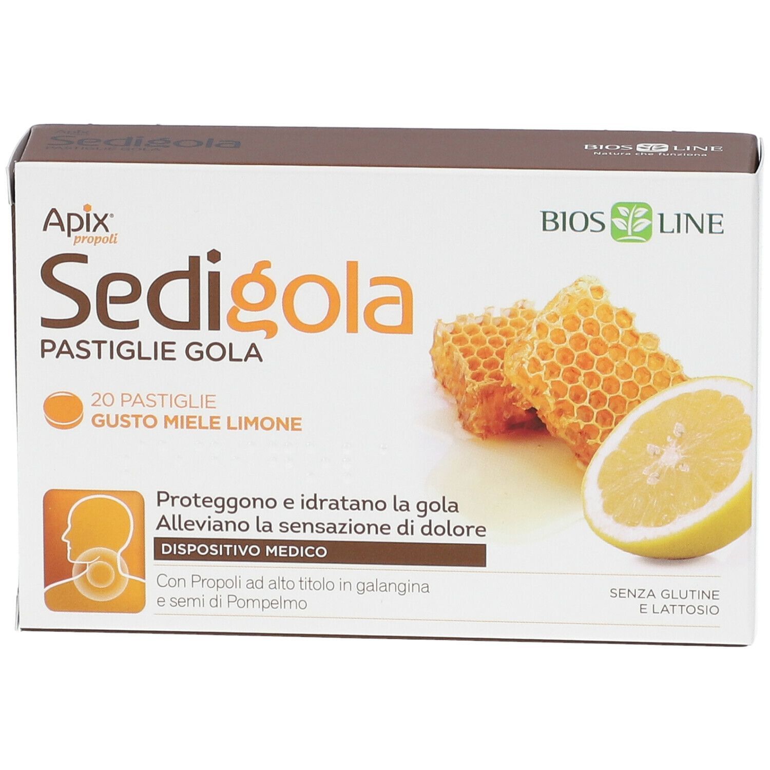 APIX PROPOLI SEDIGOLA MIELE LIMONE 20 PASTIGLIE