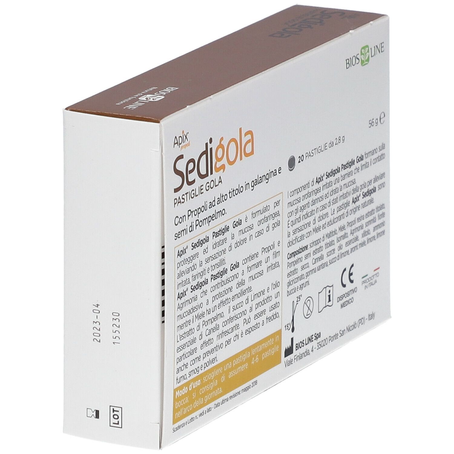 APIX PROPOLI SEDIGOLA MIELE LIMONE 20 PASTIGLIE