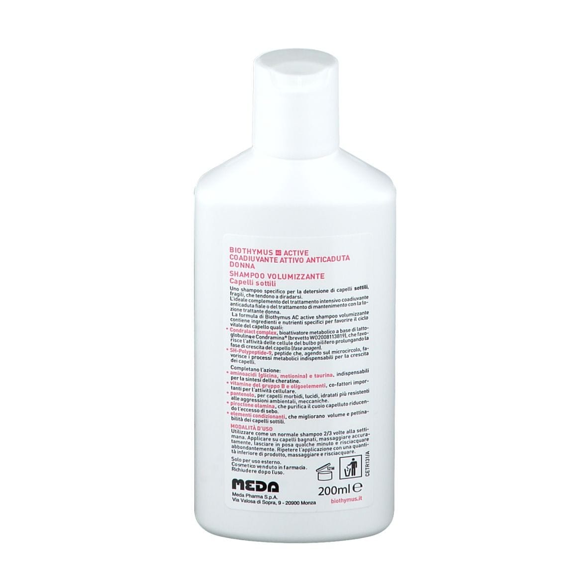 BIOTHYMUS AC ACTIVE SHAMPOO VOLUMIZZANTE DONNA 200 ML