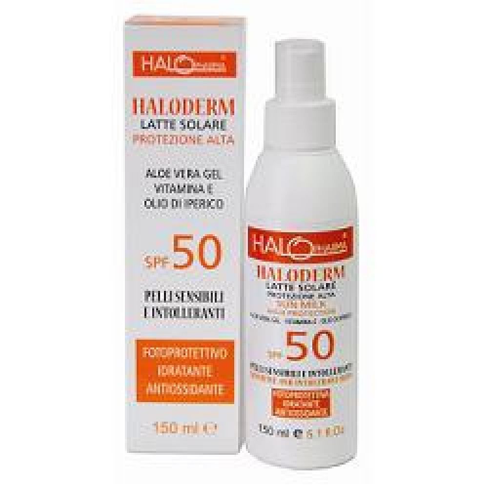 Haloderm Latte Solare Spf50 Protezione Alta 150 Ml