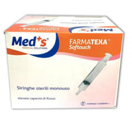 SIRINGA MEDS 2,5 ML SENZA AGO CONO CENTRALE 100 PEZZI LUER