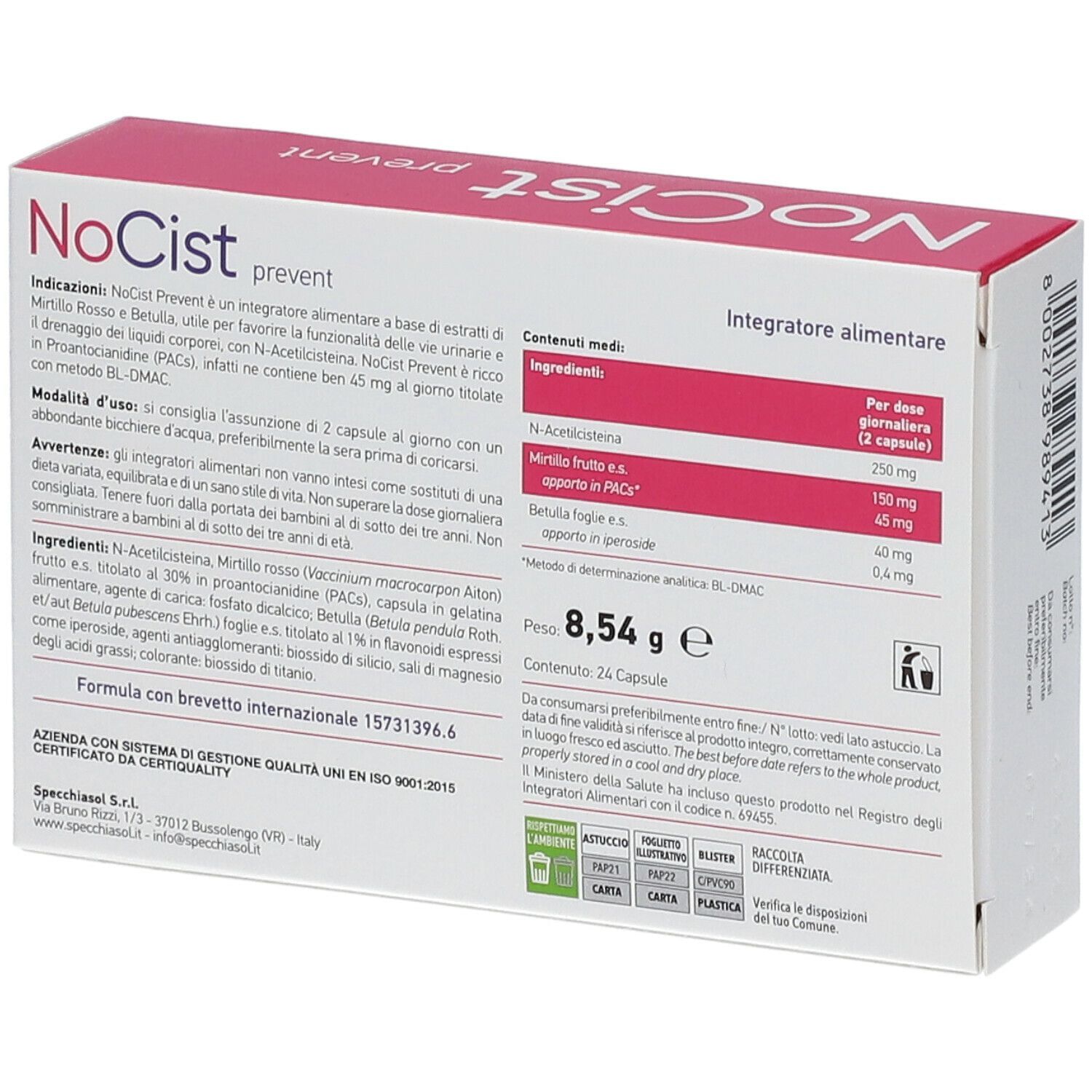 NOCIST PREVENT 24 CAPSULE