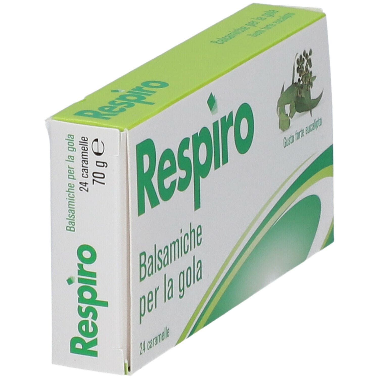 CARAMELLE BALSAMICHE PER LA GOLA RESPIRO GUSTO FORTE EUCALIPTO 24 PEZZI