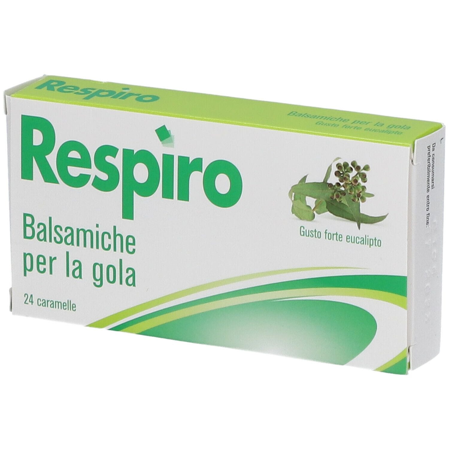 CARAMELLE BALSAMICHE PER LA GOLA RESPIRO GUSTO FORTE EUCALIPTO 24 PEZZI