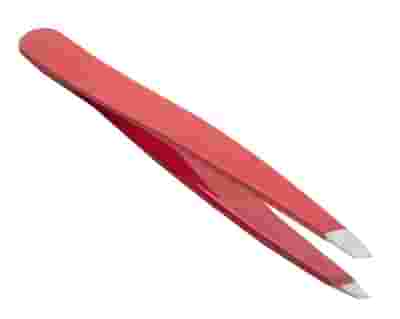 PINZETTA OBLIQUA INOX COLORATA