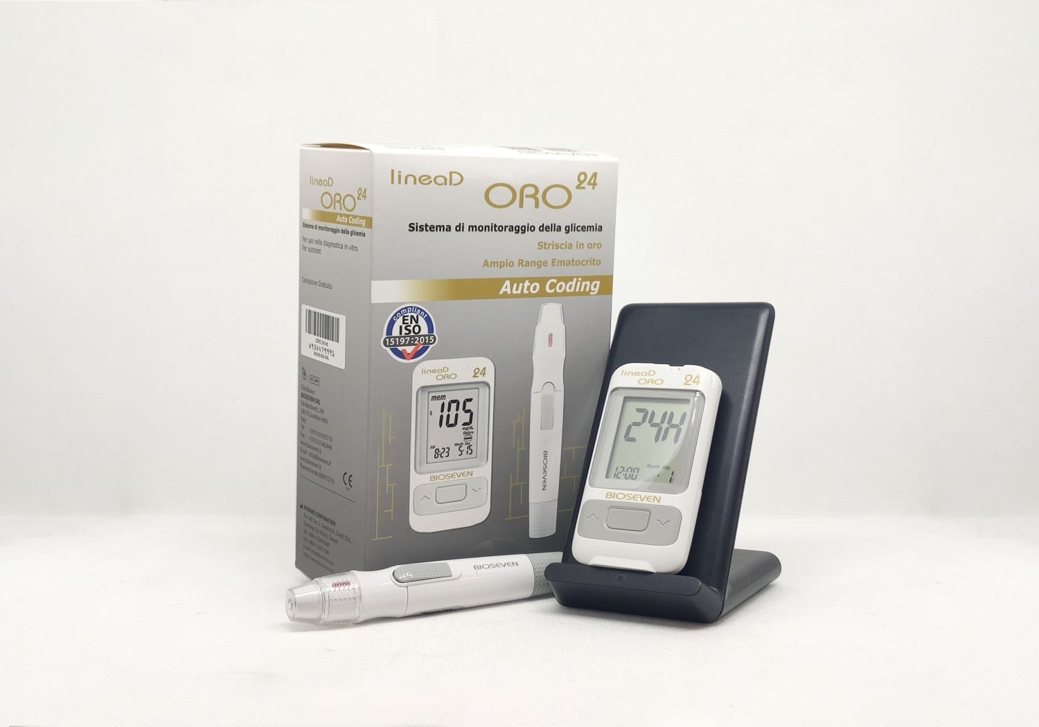 Linea D Oro 24 Glucometro Kit