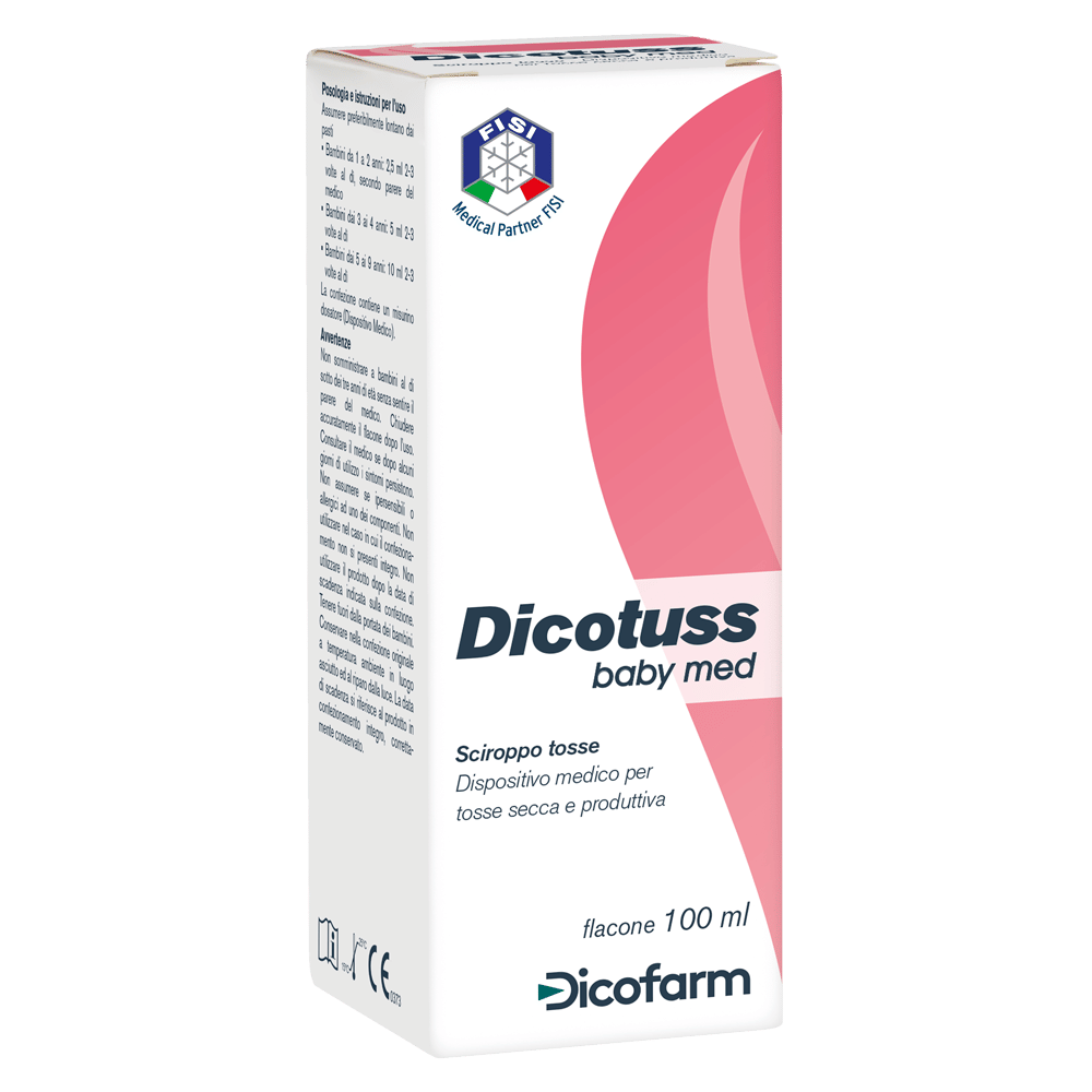 SCIROPPO TOSSE DICOTUSS BABY MED 100 ML GUSTO FRAGOLA DI BOSCO