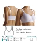 ORIONE 9650 REGGISENO POST OPERATORIO CON ZIP FRONTALE BIANCO XXL