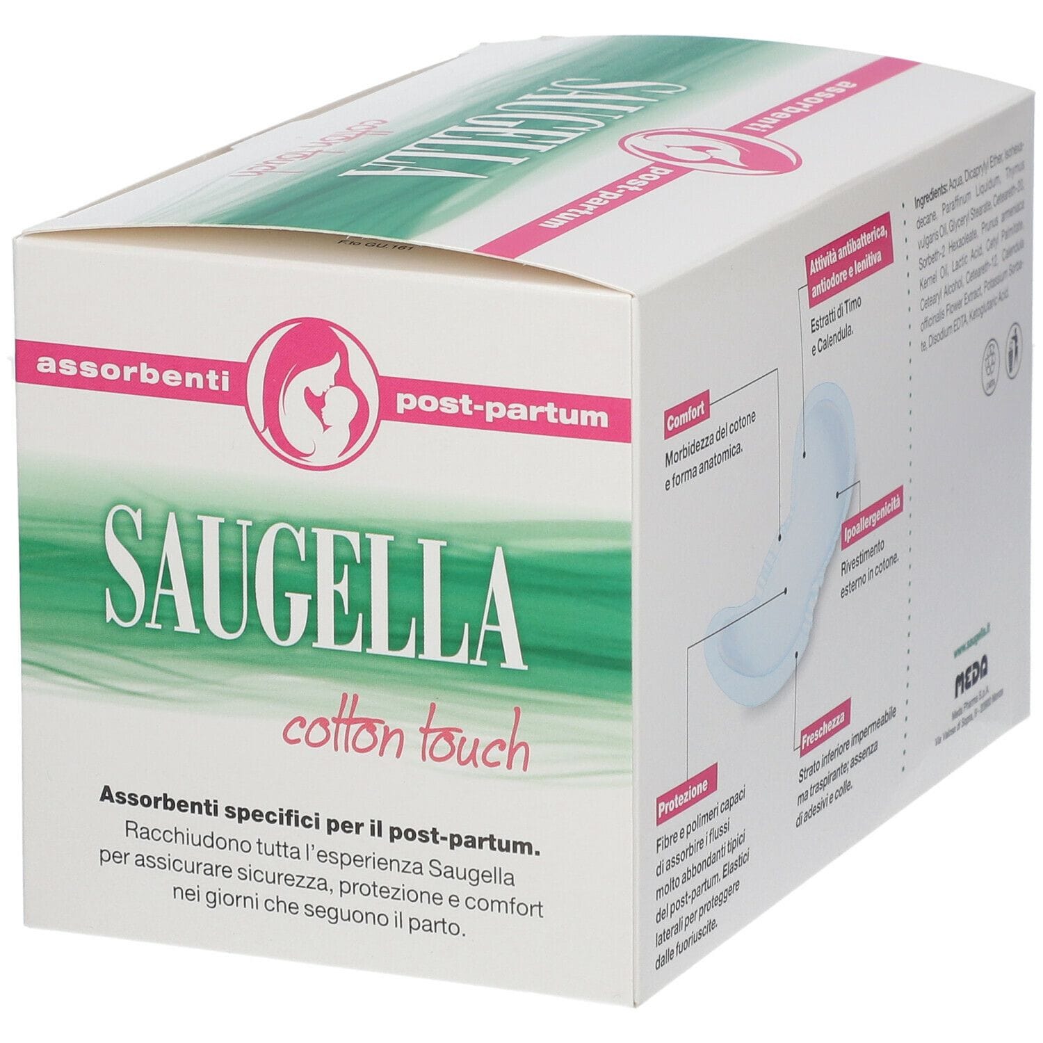 SAUGELLA COTTON TOUCH ASSORBENTI POSTPARTUM 10 PEZZI