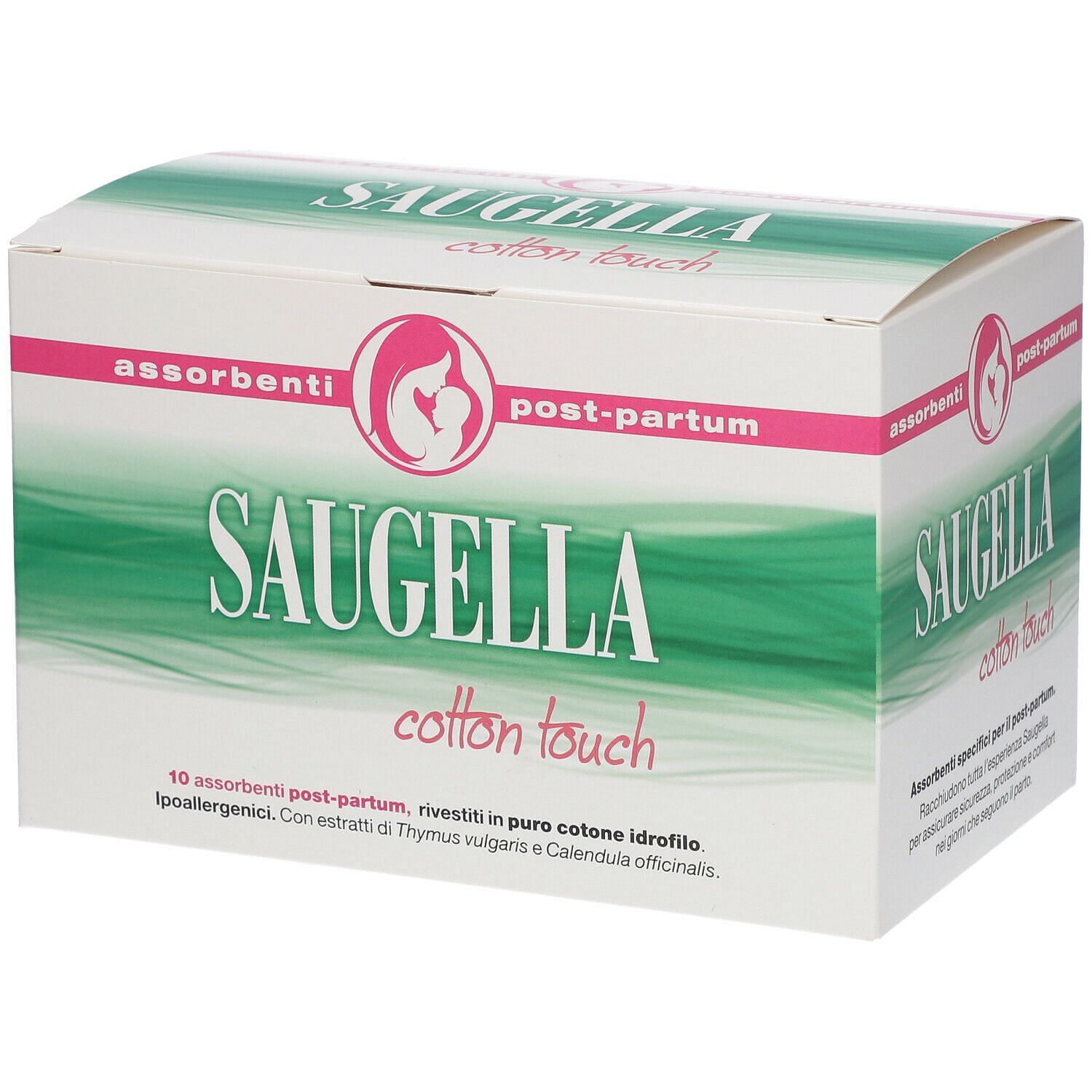 Saugella Cotton Touch Assorbenti Postpartum 10 Pezzi