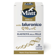 MATT BENESSERE ACIDO IALURONICO Q10 CON VITAMINA C 30 COMPRESSE