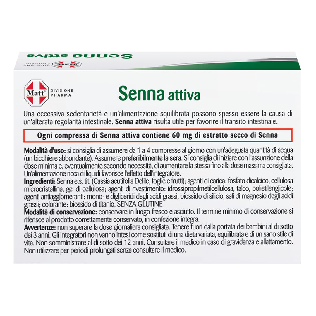 MATT DIVISIONE PHARMA SENNA ATTIVA 40 COMPRESSE