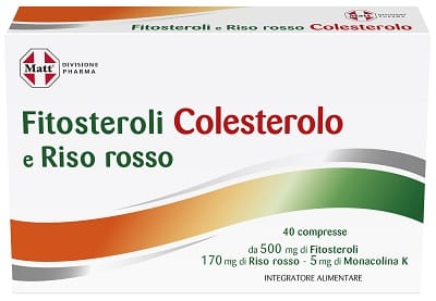 MATT DIVISIONE PHARMA FITOSTEROLI E RISO ROSSO COLESTEROLO 40 COMPRESSE