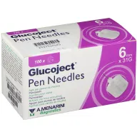 AGO PER PENNA DA INSULINA GLUCOJECT LUNGHEZZA 6 MM GAUGE 31 100 PEZZI