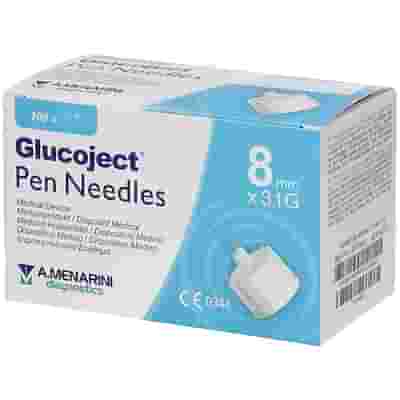 AGO PER PENNA DA INSULINA GLUCOJECT LUNGHEZZA 8 MM GAUGE 31 100 PEZZI