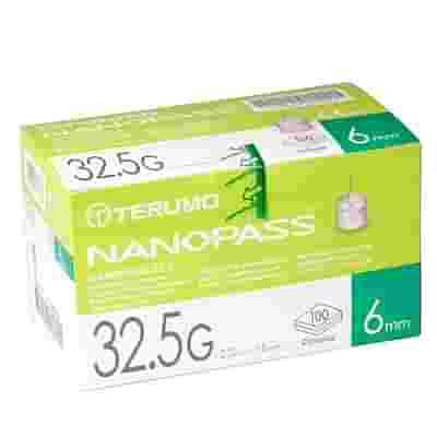 AGO PER PENNA DA INSULINA NANOPASS 32,5 GAUGE LUNGHEZZA 6 MM 100 PEZZI