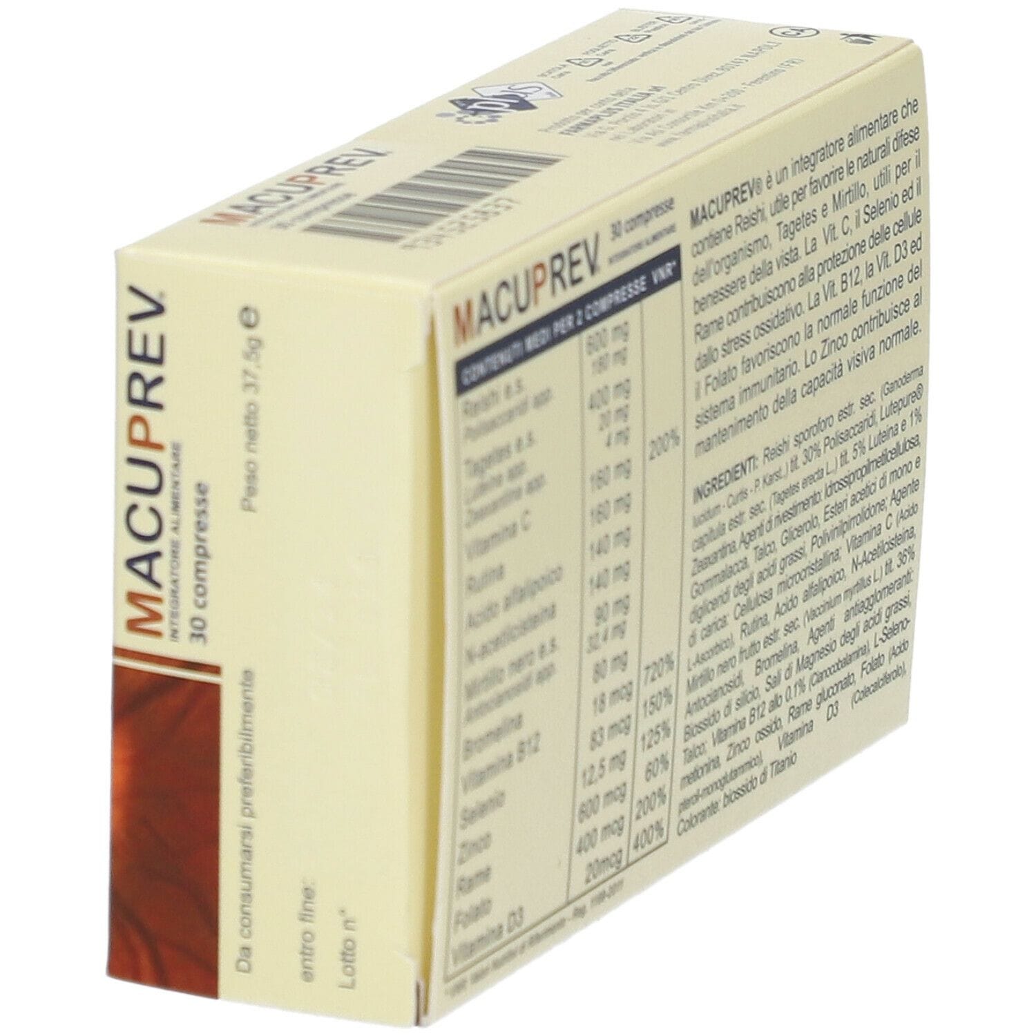 MACUPREV 30 COMPRESSE 37,5 G