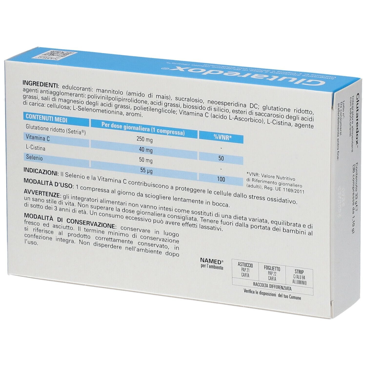 GLUTAREDOX 30 COMPRESSE OROSOLUBILI