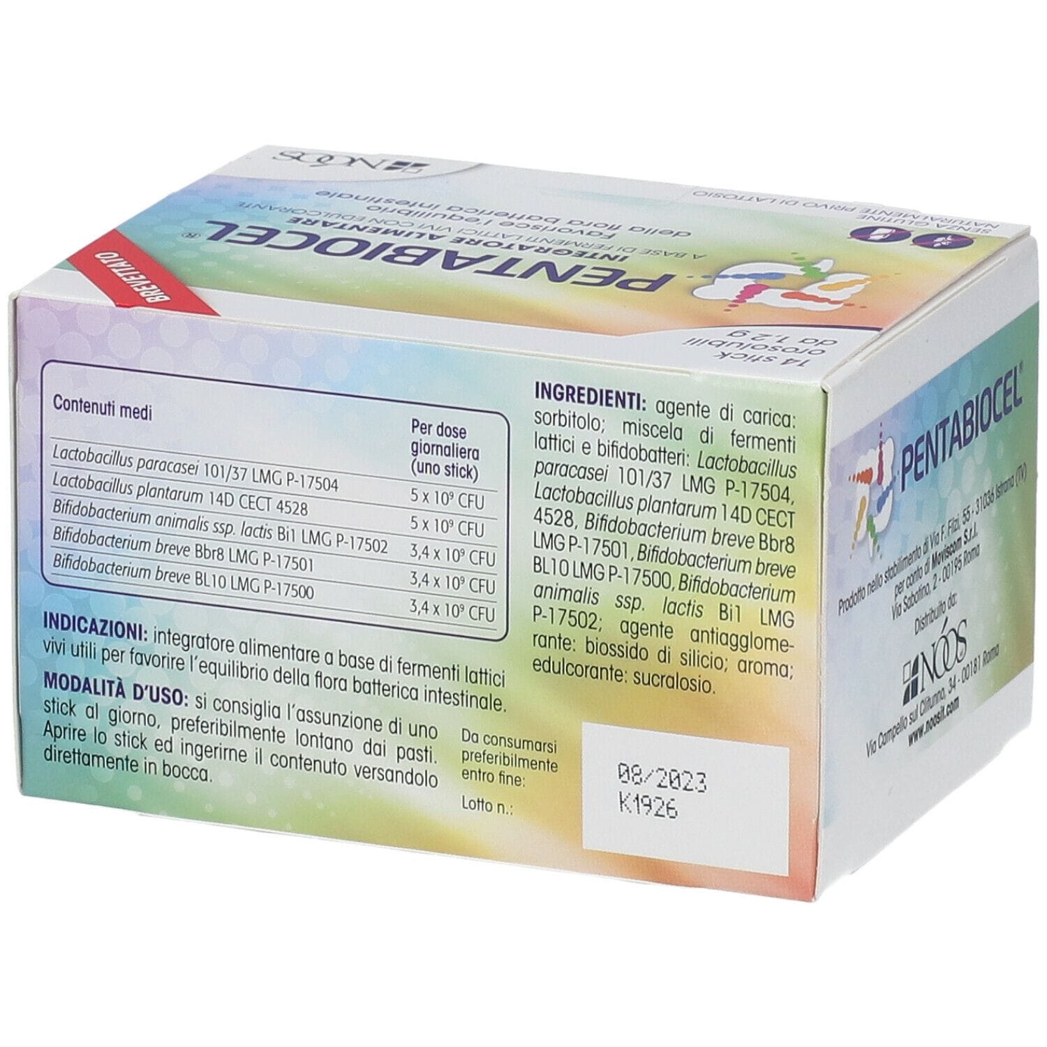 PENTABIOCEL 14 STICK GUSTO PANNA