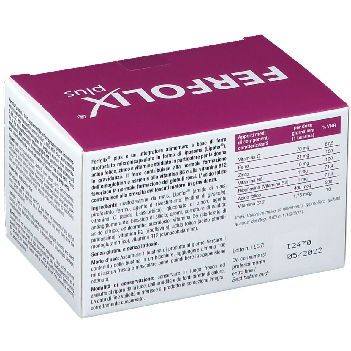 FERFOLIX PLUS 20 BUSTINE