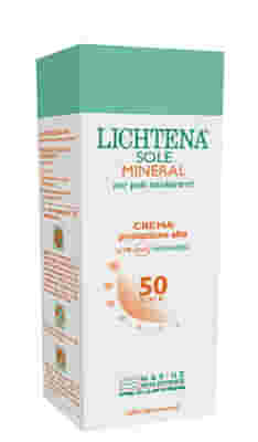 LICHTENA SOLE MINERAL CREMA SPF 50 100 G PER PELLI INTOLLERANTI