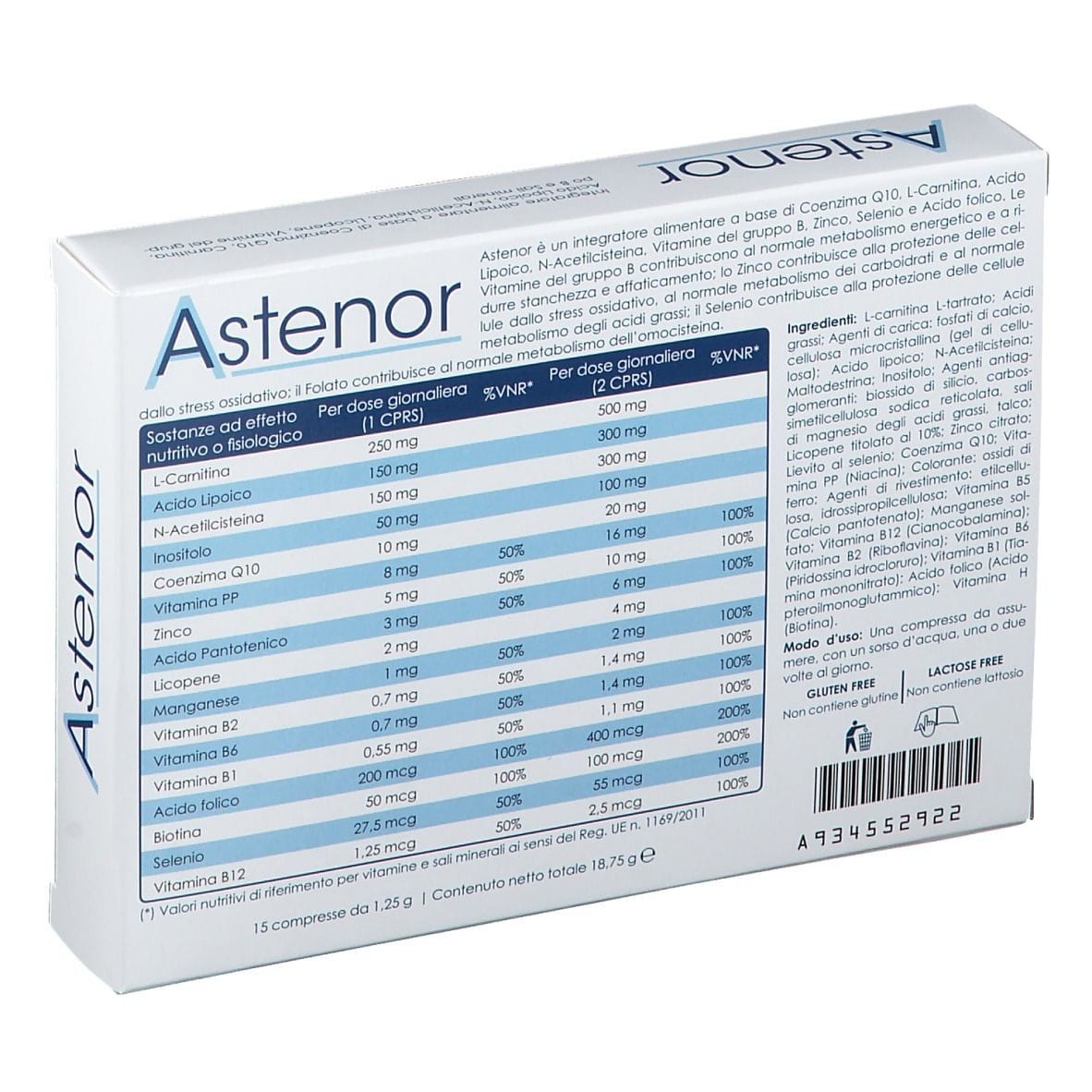 ASTENOR 15 COMPRESSE