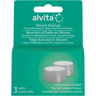 ALVITA TAPPI AURICOLARI IN SILICONE MODELLABILE 3 PAIA RIUTILIZZABILI