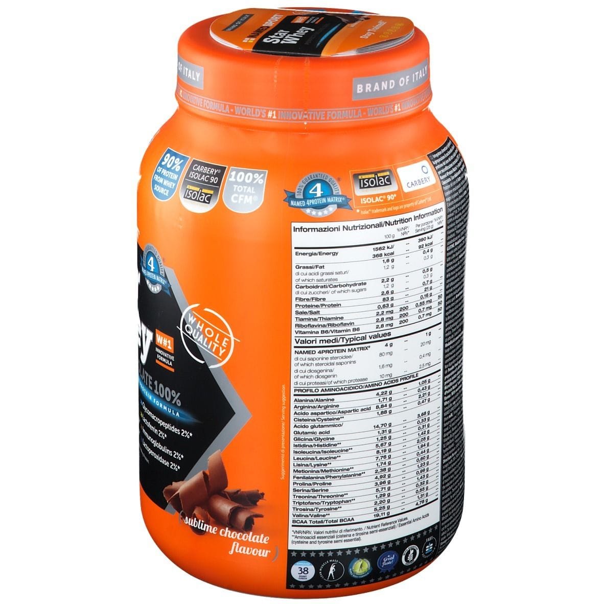 STAR WHEY SUBLIME CHOCOLATE 750 G CON EDULCORANTE SENZA GLUTINE