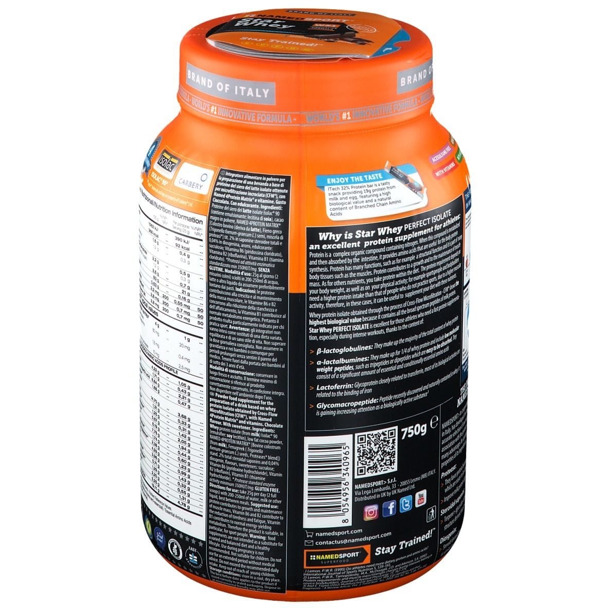 STAR WHEY SUBLIME CHOCOLATE 750 G CON EDULCORANTE SENZA GLUTINE