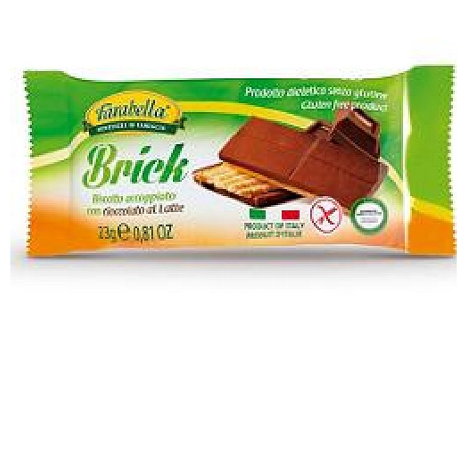 Farabella Brick Biscotti Con Cioccolato Latte 23 G