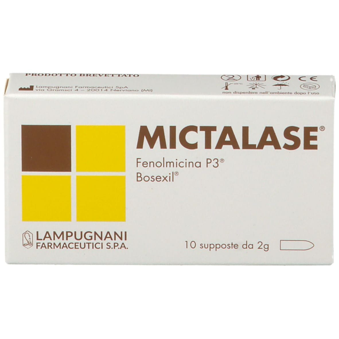 MICTALASE 10 SUPPOSTE 2 G